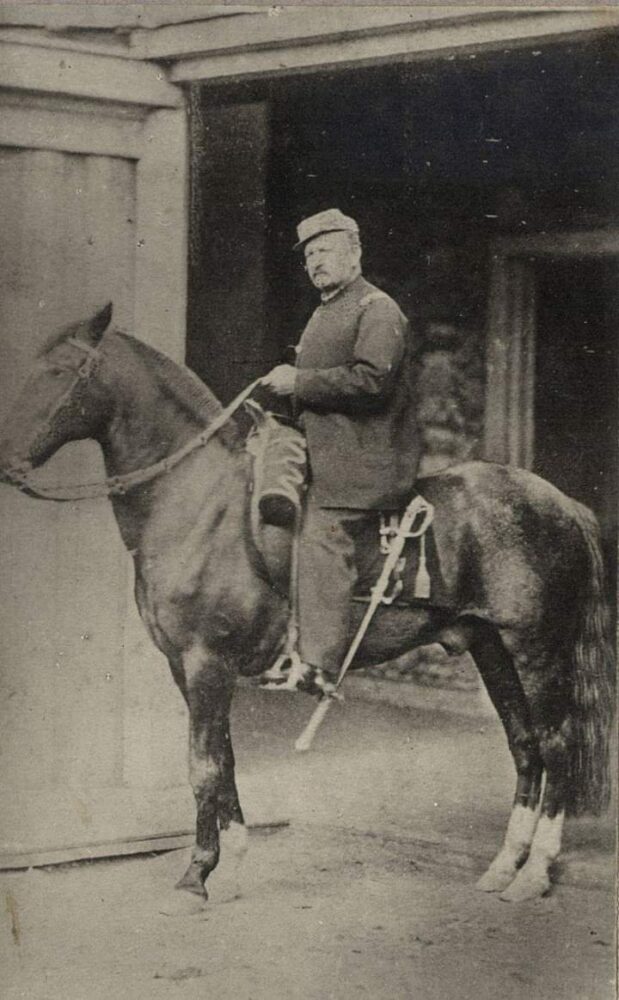 Manuel Baquedano en su caballo, 1881